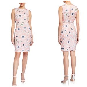 NWT-CALVIN KLEIN ALLOVER DAISY SHEATH DRESS